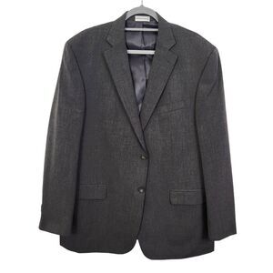 Geoffrey Beene Gray Sport Coat Size 46R Gray Wedding Guest Blazer